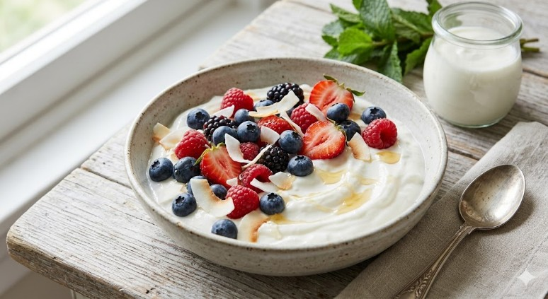 IOGURTE DE COCO PROBIÓTICO COM FRUTAS VERMELHAS