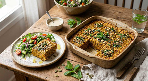 Quibe de Forno de Abóbora (Vegetariano)
